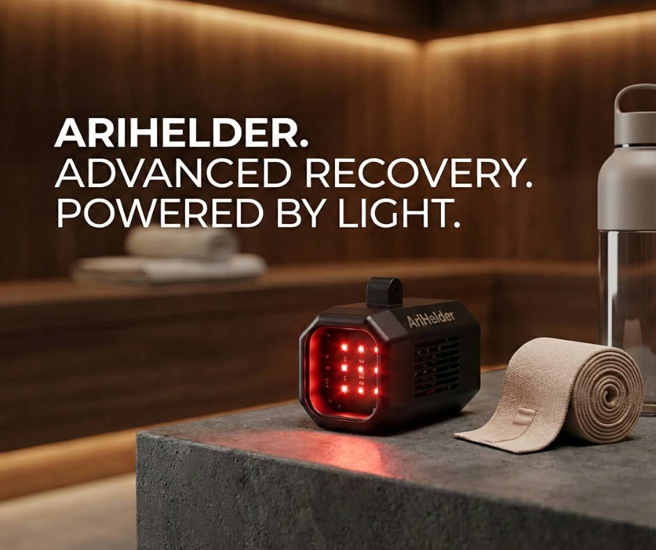 AriHelder 2 — Targeted Red Light Therapy Lamp