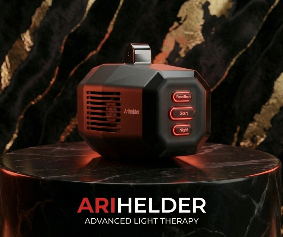 AriHelder 2 — Targeted Red Light Therapy Lamp